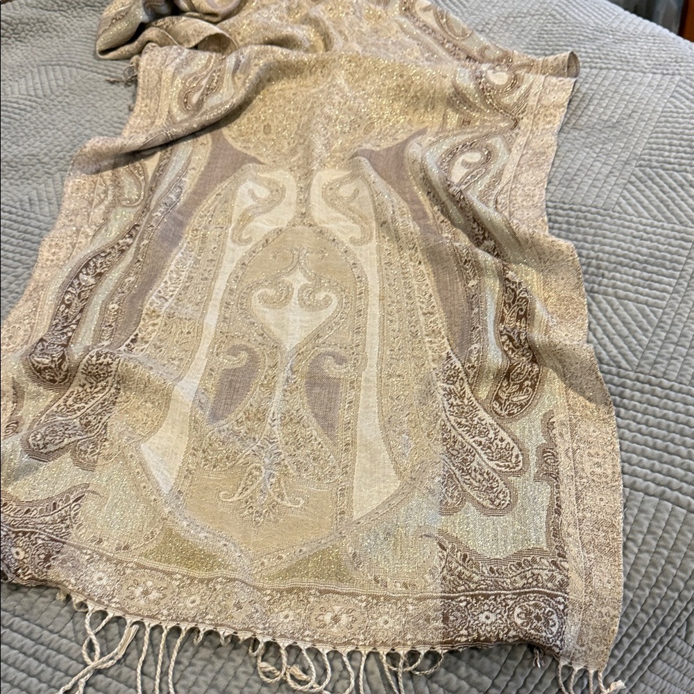Paisley Scarf in Earthy Tones